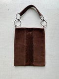 einmalige Handtasche snake silverring brown