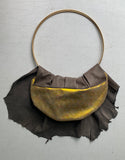 einmalige Handtasche golden ring slouch