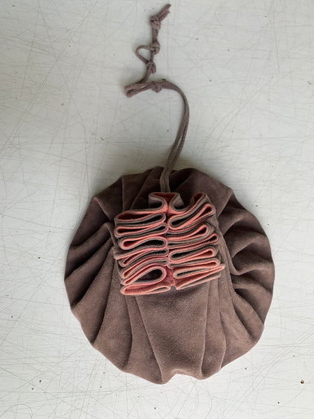 einmalige Handtasche pouch grey rosé
