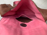 einmalige Handtasche shoulder bag brown rosé