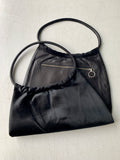 einmalige Handtasche two-sides black