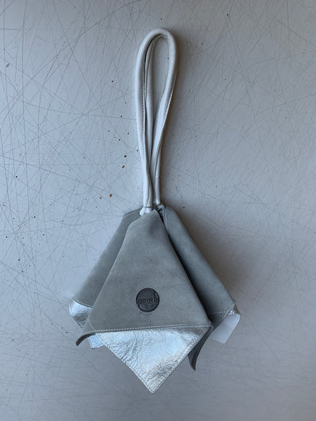 einmalige Handtasche flower grey