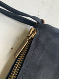einmalige Handtasche clutch gold-black